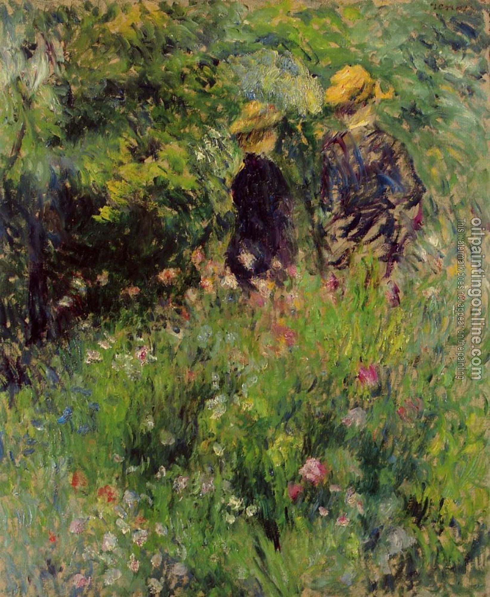 Renoir, Pierre Auguste - Conversation in a Rose Garden
